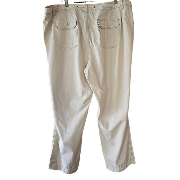Venezia Lane Bryant Pants Khaki Drawstring Chino Casual Plus Size 24 New - Picture 4 of 7